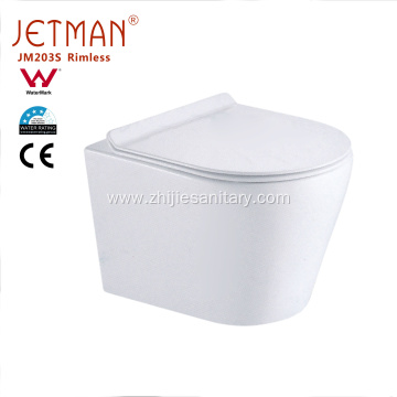 Short Water Saving wall hung toilet